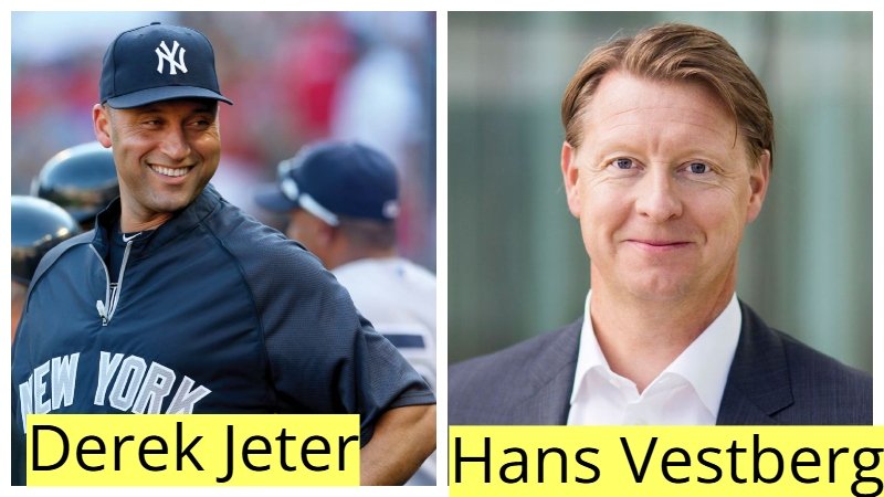 Derek Jeter and Hans Vestberg